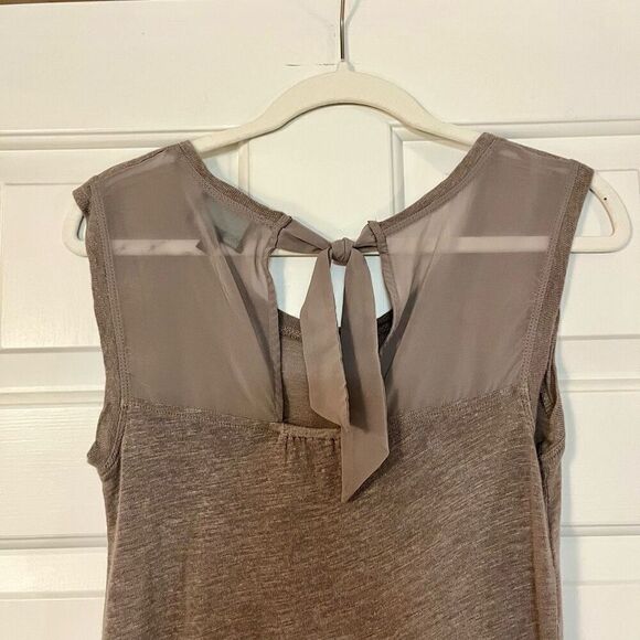 Cynthia Rowley Sleeveless Tank Sheer Tie Bow Back XS - Picture 3 of 10
